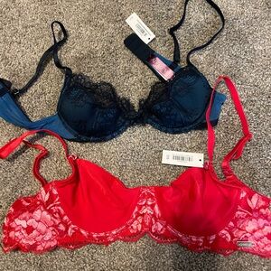 Two Adore Me Lingerie Demi Bras 32A and 32B
